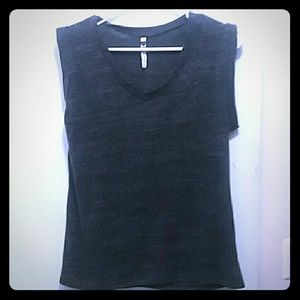 Women's Large dark grey v-neck tank